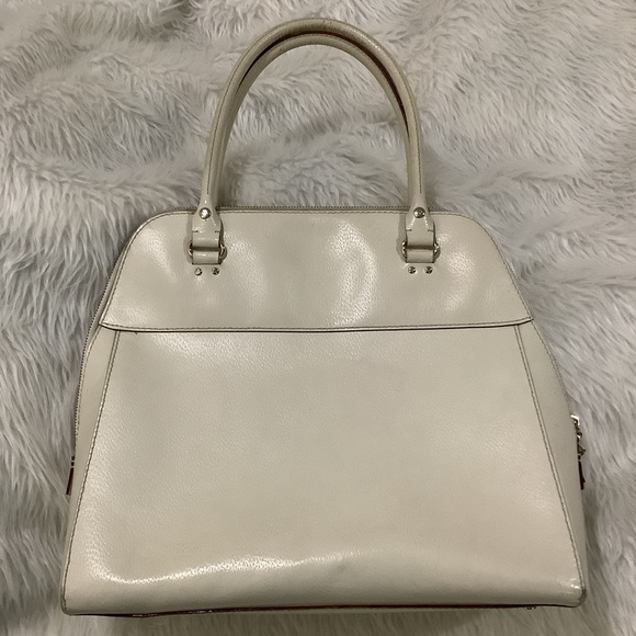 Kate Spade cream Large Dome Satchel shoulder purse - Picture 5 of 12